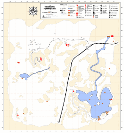 The Long Dark Rätselsee Karte Deutsch Mystey Lake Map German