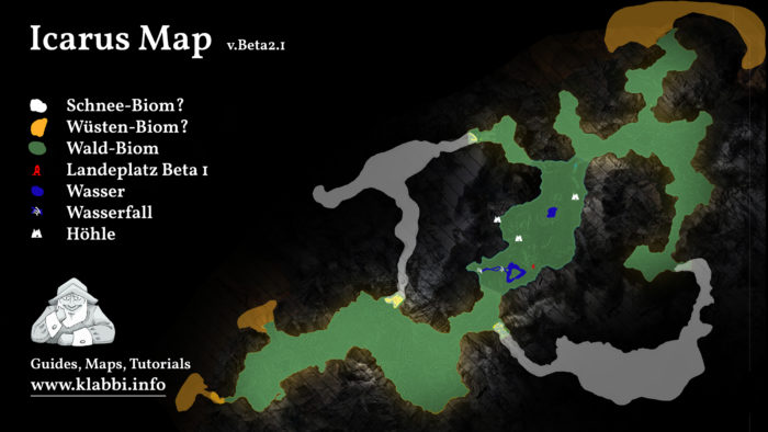 Icarus Map Version Beta2.1 mit Biomen und Höhlen