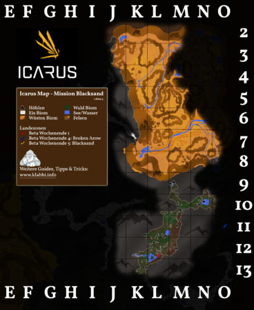 Icarus Map V.5.0 Hier findest du die Karte zur Mission Blacksand.